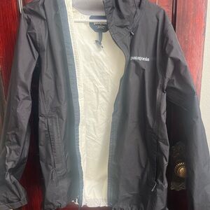 Patagonia Black Hooded Rain Jacket
